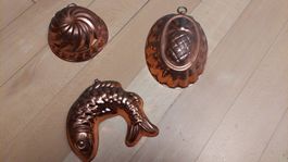 3 Vintage‑Backformen – Fisch, Ananas & Wirbel (10–15 cm)
